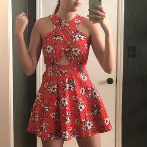 Abercrombie & Fitch cross front mini dress